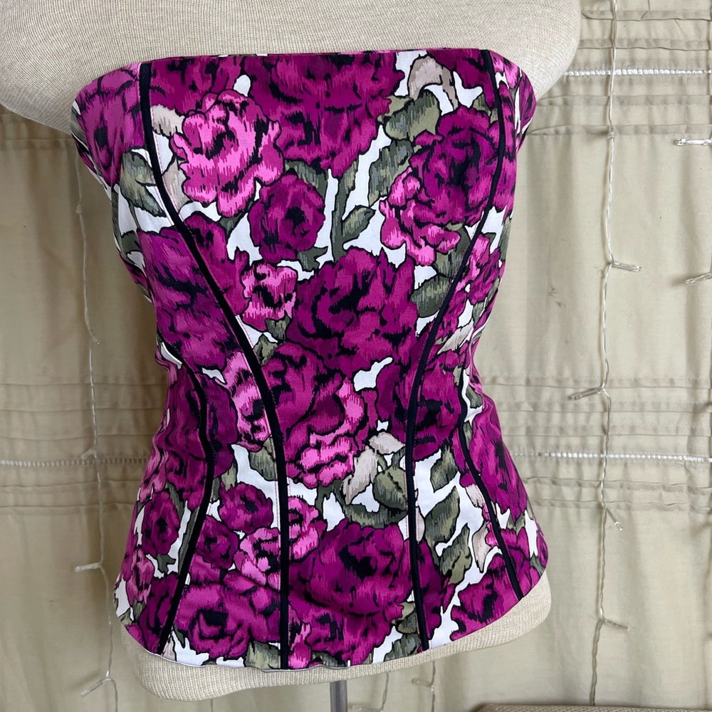 White House Black Market strapless corset